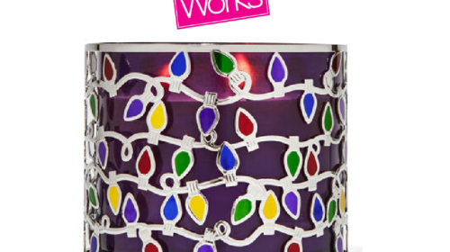 CHRISTMAS LIGHTS - 3-Wick Candle Holder