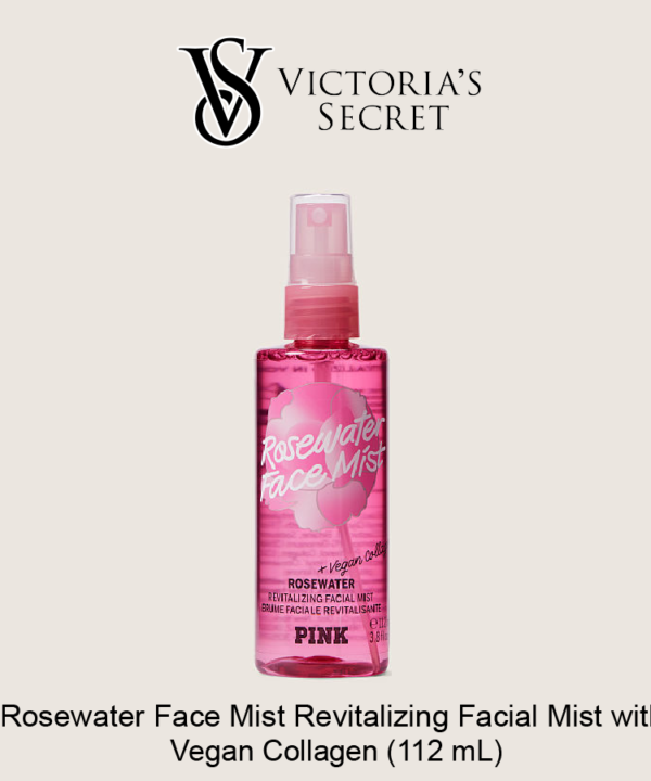 Rosewater Face Mist Revitalizing Facial Mist With Vegan Collagen (112ml) by Pink
