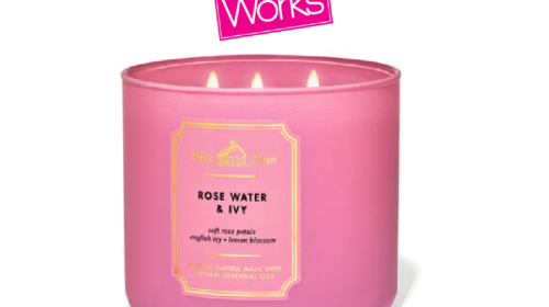 White Barn Rose Water & Ivy 3-Wick Candle