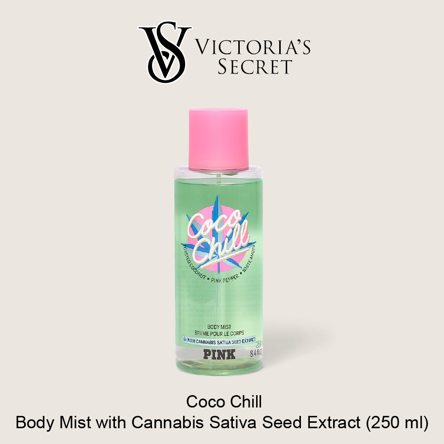 Coco Chill Body Mist With Cannabis Sativa Seed Extract Fragrance Mist  (250ml) by VS PINK - Turacobd
