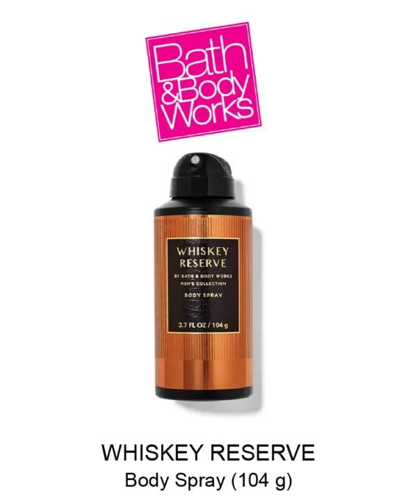 Mens WHISKEY RESERVE Body Spray
