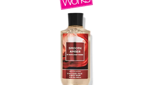 Mens Smooth Amber 3-in-1 Hair, Face & Body Wash