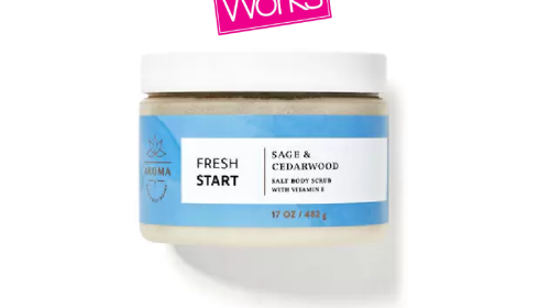 Aromatherapy Sage & Cedarwood Salt Body Scrub