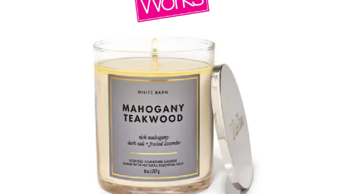 Mahogany Teakwood Signature Single Wick Candle