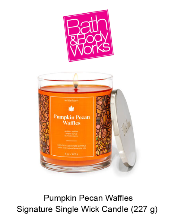White Barn Pumpkin Pecan Waffles Signature Single Wick Candle