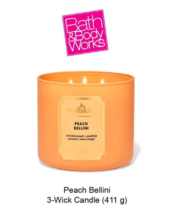 White Barn Peach Bellini 3-Wick Candle