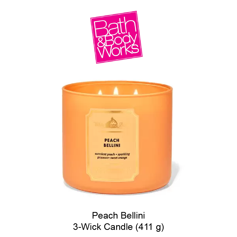 BB 3-Wick Candle Oct-15-2023-03 White Barn Peach Bellini 3-Wick Candle - Image 1