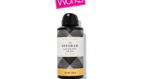 Mens Gingham Legend Body Spray