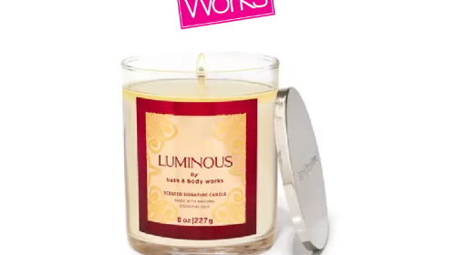 Luminous Signature Single Wick Candle