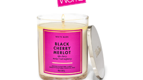 White Barn Black Cherry Merlot Signature Single Wick Candle