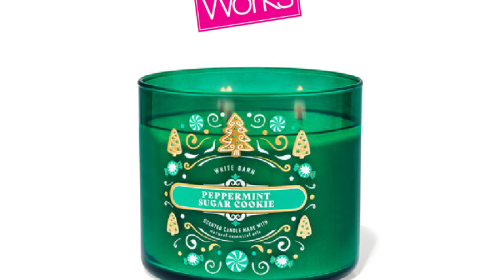 White Barn Peppermint Sugar Cookie 3-Wick Candle