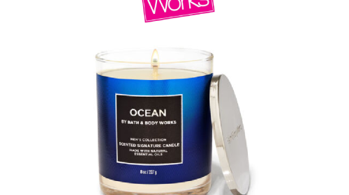 Mens Ocean Signature Single Wick Candle