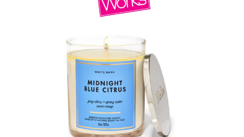 White Barn Midnight Blue Citrus Signature Single Wick Candle