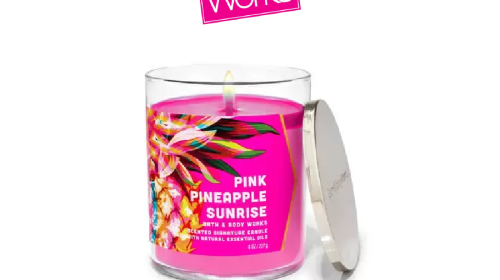 Pink Pineapple Sunrise Signature Single Wick Candle