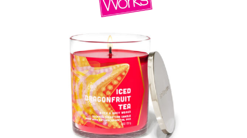 Iced Dragon Fruit Tea Signature Single Wick Candle