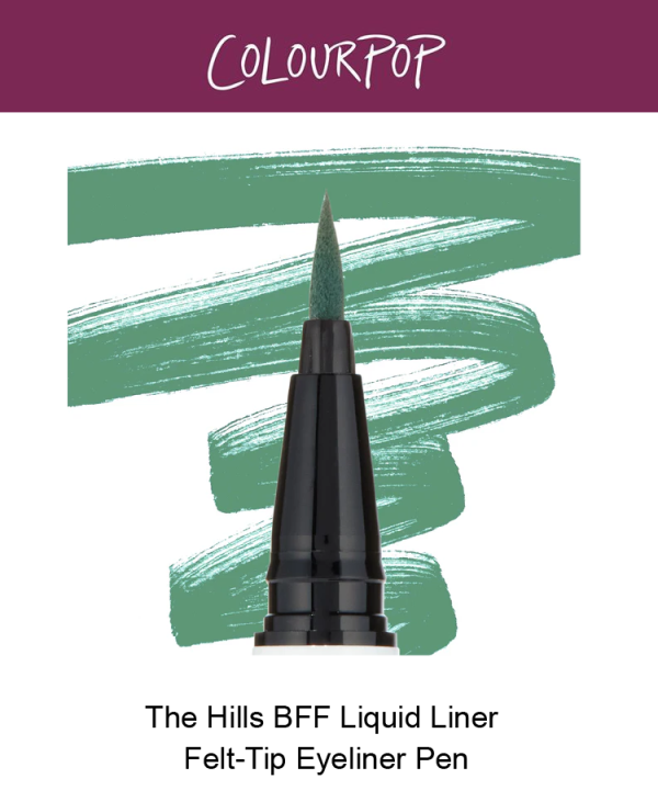 The Hills - Emerald green BFF Liquid Liner Felt-Tip Eyeliner Pen