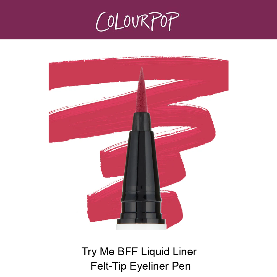 CP Eyeliner Pen Nov-24-2024-03 Try Me - Bright red BFF Liquid Liner Felt-Tip Eyeliner Pen - Image 1