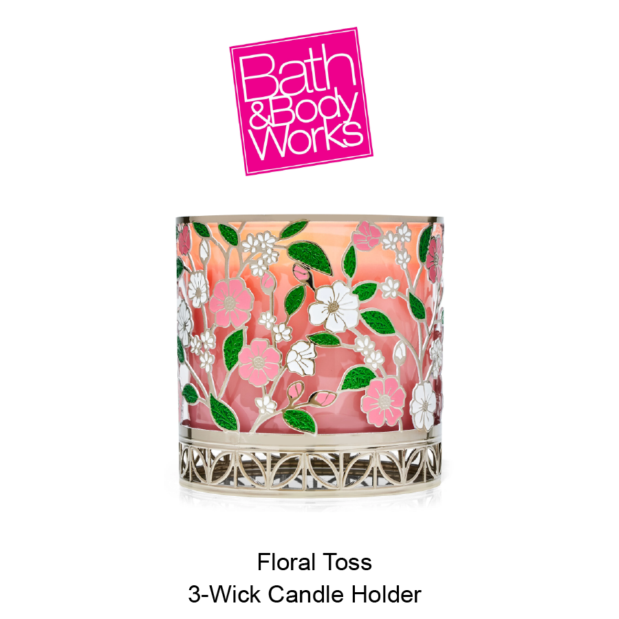BB 3-Wick Candle Holder Jan-03-2025-01 Floral Toss 3-Wick Candle Holder - Image 1