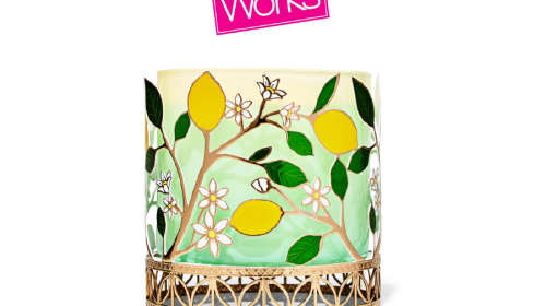 Lemons 3-Wick Candle Holder
