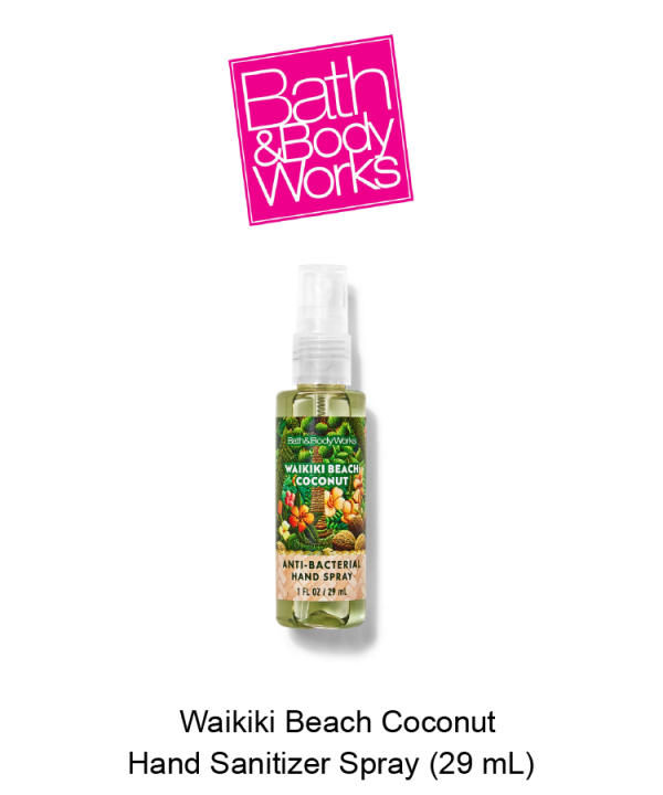 Waikiki Beach Coconut Hand Sanitizer Spray