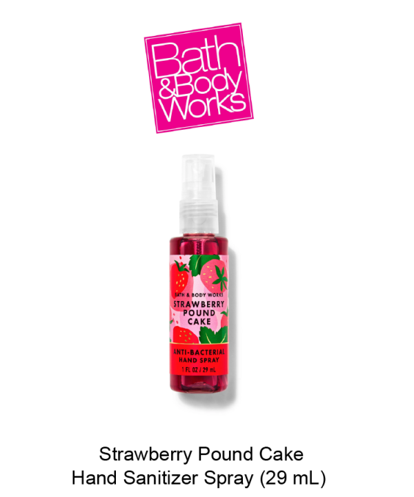 Strawberry Pound Cake Hand Sanitizer Spray