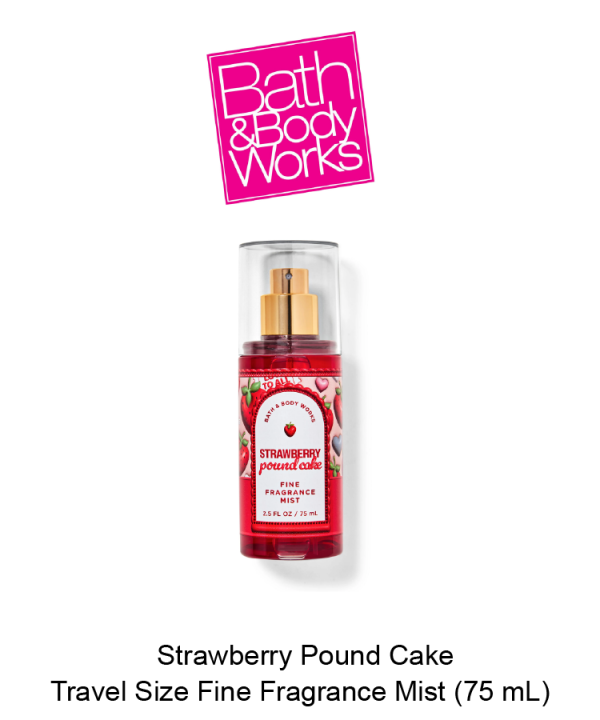 Strawberry Pound Cake Travel Size Fine Fragrance Mist