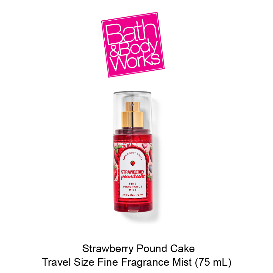 BB Travel Size Fine Fragrance Mist Feb-13- 2025-01 Strawberry Pound Cake Travel Size Fine Fragrance Mist - Image 1