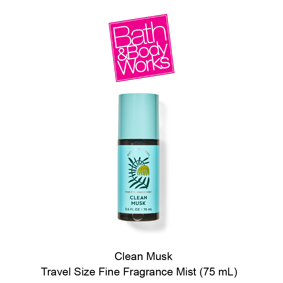 BB Travel Size Fine Fragrance Mist Feb-13- 2025-05 Clean Musk Travel Size Fine Fragrance Mist - Image 1