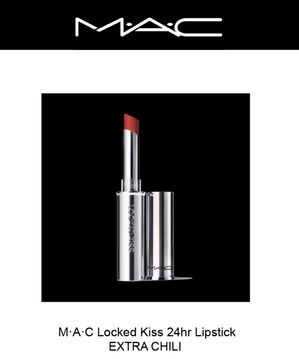 M·A·C LOCKED KISS 24HR LIPSTICK- Extra Chili