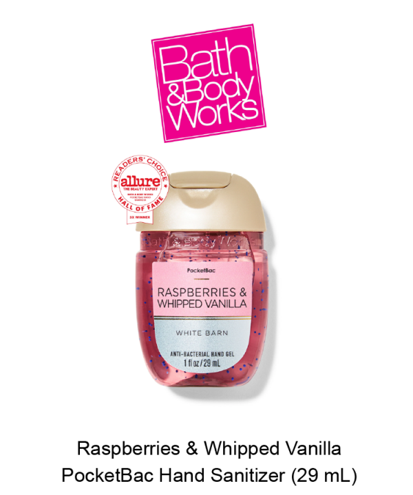 White Barn Raspberries & Whipped Vanilla PocketBac Hand Sanitizer