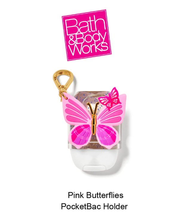 Pink Butterflies PocketBac Holder