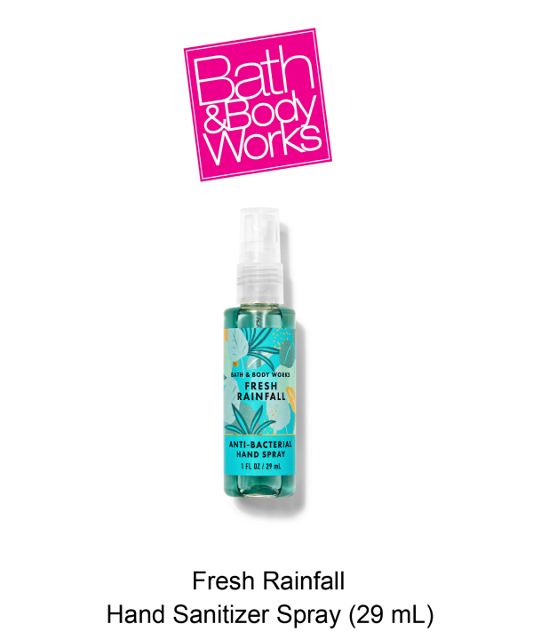 Fresh Rainfall Hand Sanitizer Spray