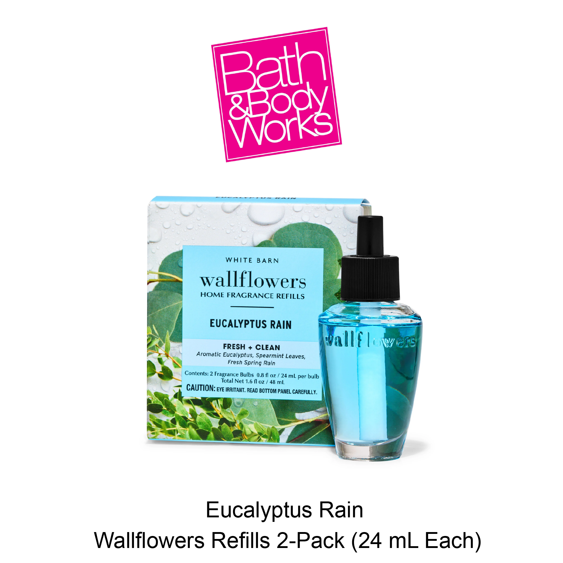 BB Wallflowers Refills 2-Pack May-20-2025-07 Eucalyptus Rain Wallflowers Refills 2-Pack - Image 1