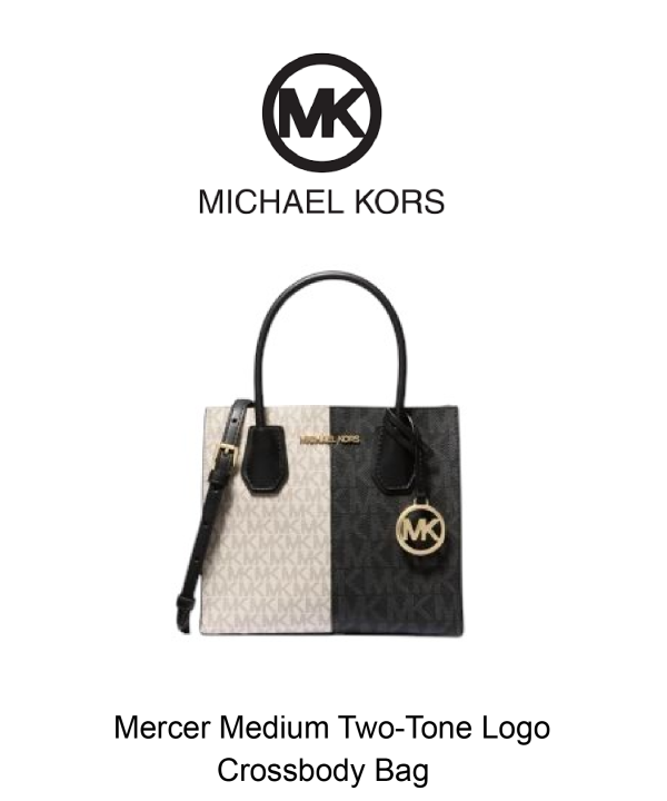 Mercer Medium Two-Tone Logo Crossbody Bag