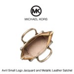 Avril Small Logo Jacquard and Metallic Leather Satchel - Image 2