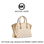 Avril Small Logo Jacquard and Metallic Leather Satchel - Image 3