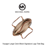 Voyager Large Color-Block Signature Logo Tote Bag - Image 2