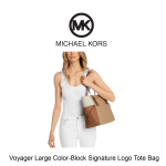 Voyager Large Color-Block Signature Logo Tote Bag - Image 3