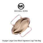 Voyager Large Color-Block Signature Logo Tote Bag - Image 2