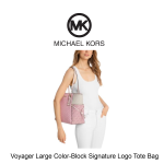 Voyager Large Color-Block Signature Logo Tote Bag - Image 3