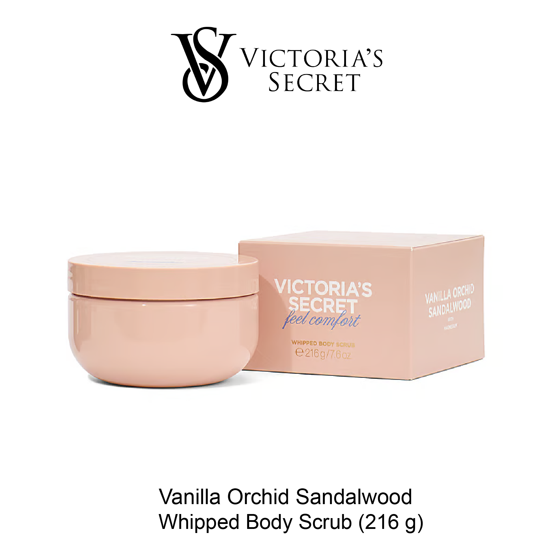 VS Body Scrub (216gm) May-13-2025-01 BODY CARE Vanilla Orchid Sandalwood Whipped Body Scrub - Image 1