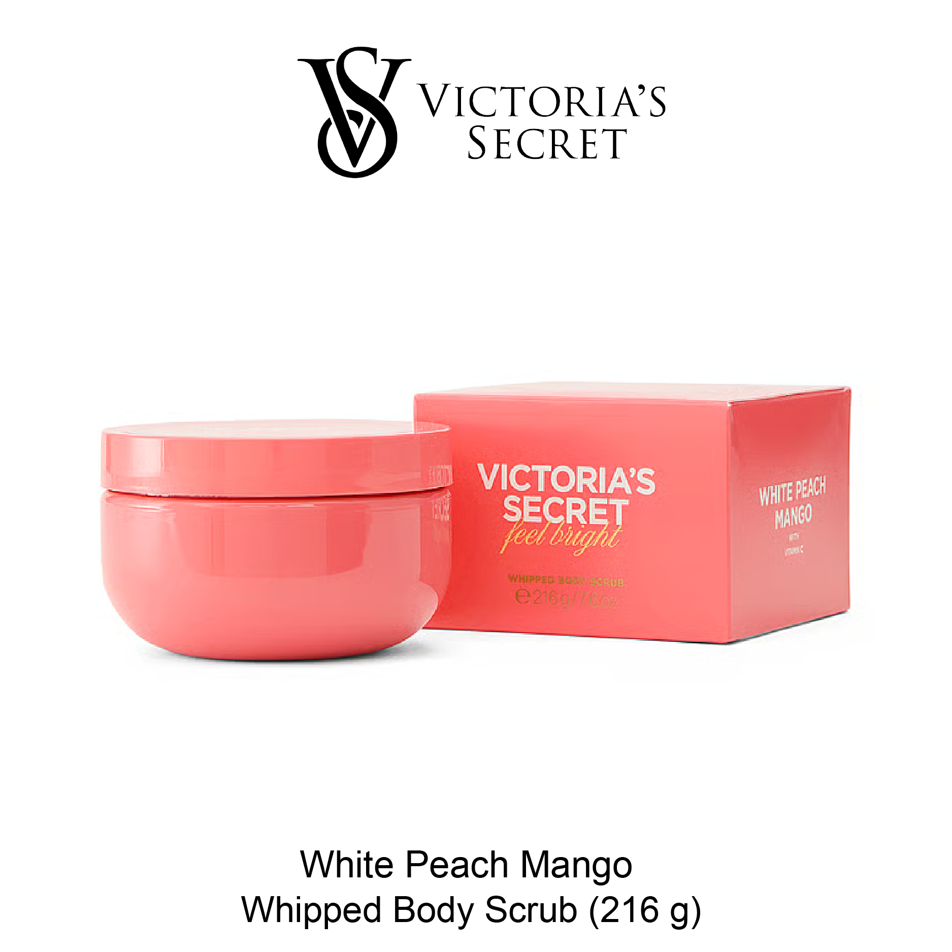 VS Body Scrub (216gm) May-13-2025-03 BODY CARE White Peach Mango Whipped Body Scrub - Image 1