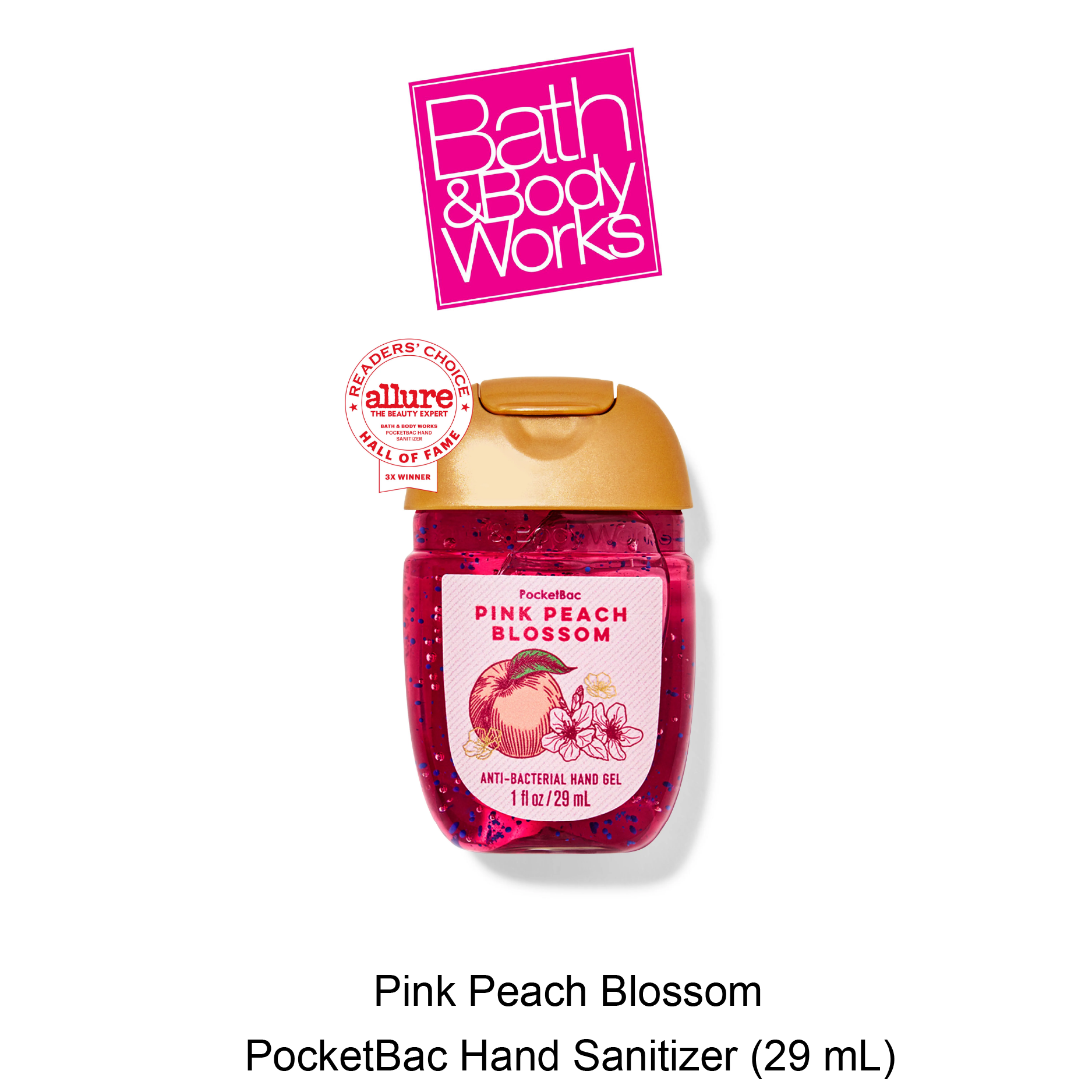 Pink Peach Blossom PocketBac Hand Sanitizer - Turacobd