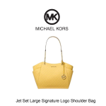 Jet Set Large Signature Logo Shoulder Bag