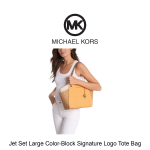 Jet Set Large Color-Block Signature Logo Tote Bag - Image 3