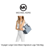 Voyager Large Color-Block Signature Logo Tote Bag - Image 3