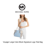 Voyager Large Color-Block Signature Logo Tote Bag - Image 3