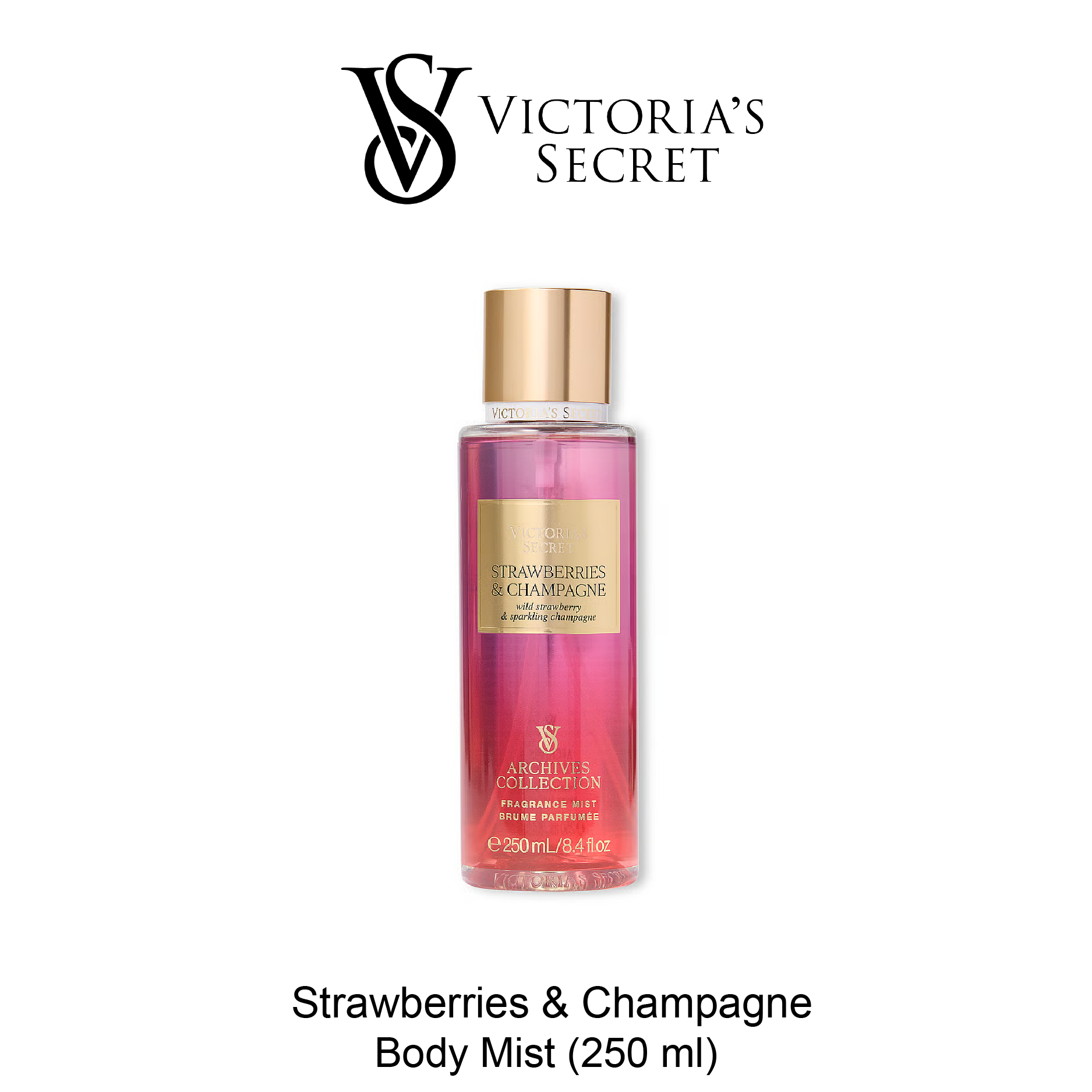 VS Body Mist June-30-2025-02 BODY FRAGRANCE Strawberries & Champagne Fragrance Mist - Image 1