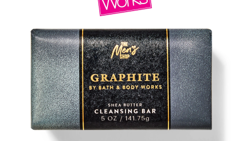 Men's Graphite Shea Butter Cleansing Bar