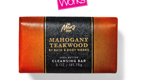 Men's Mahogany Teakwood Shea Butter Cleansing Bar